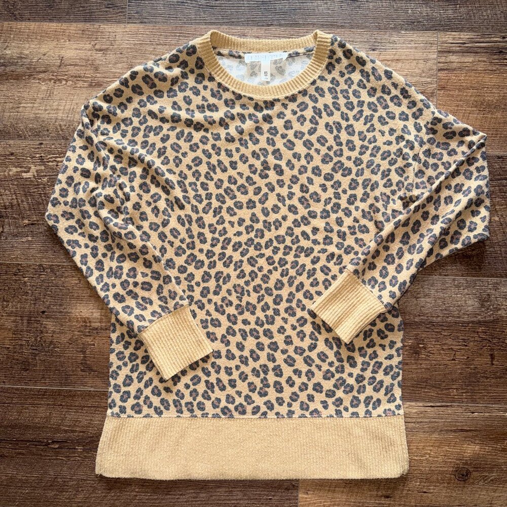 Planet Gold Sweater Leopard Juniors XS